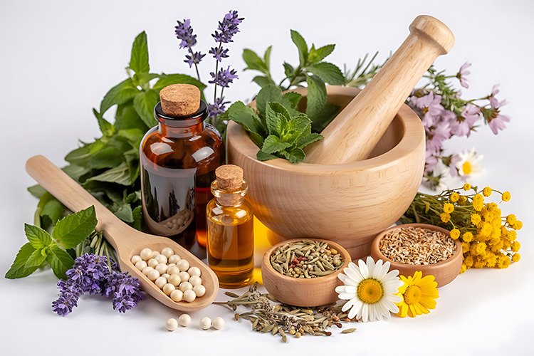 A collection of natural ingredients