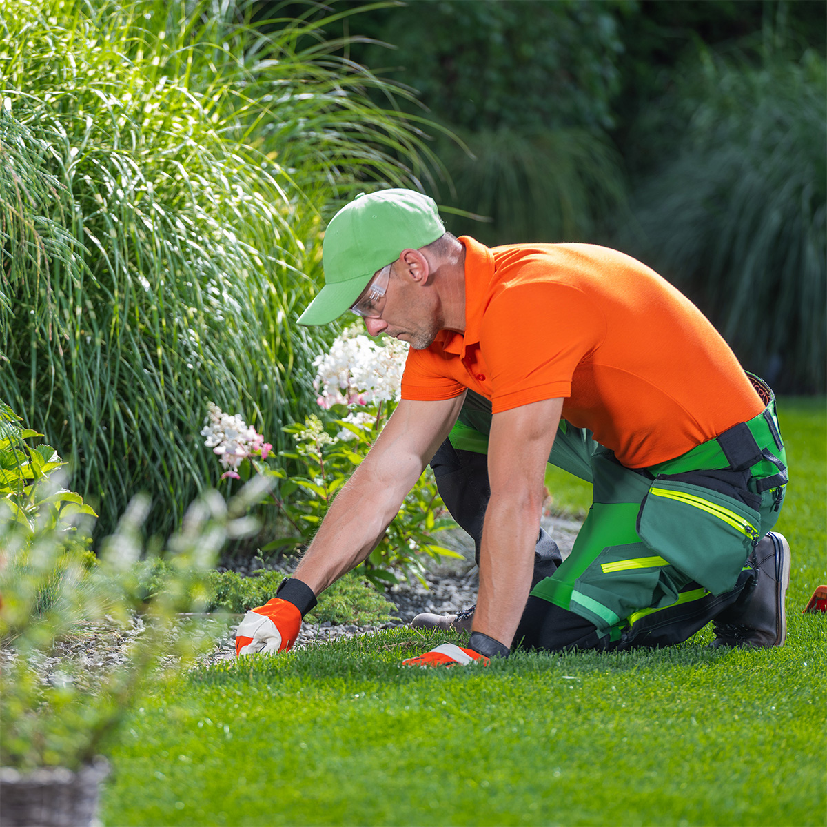 A yard care professional